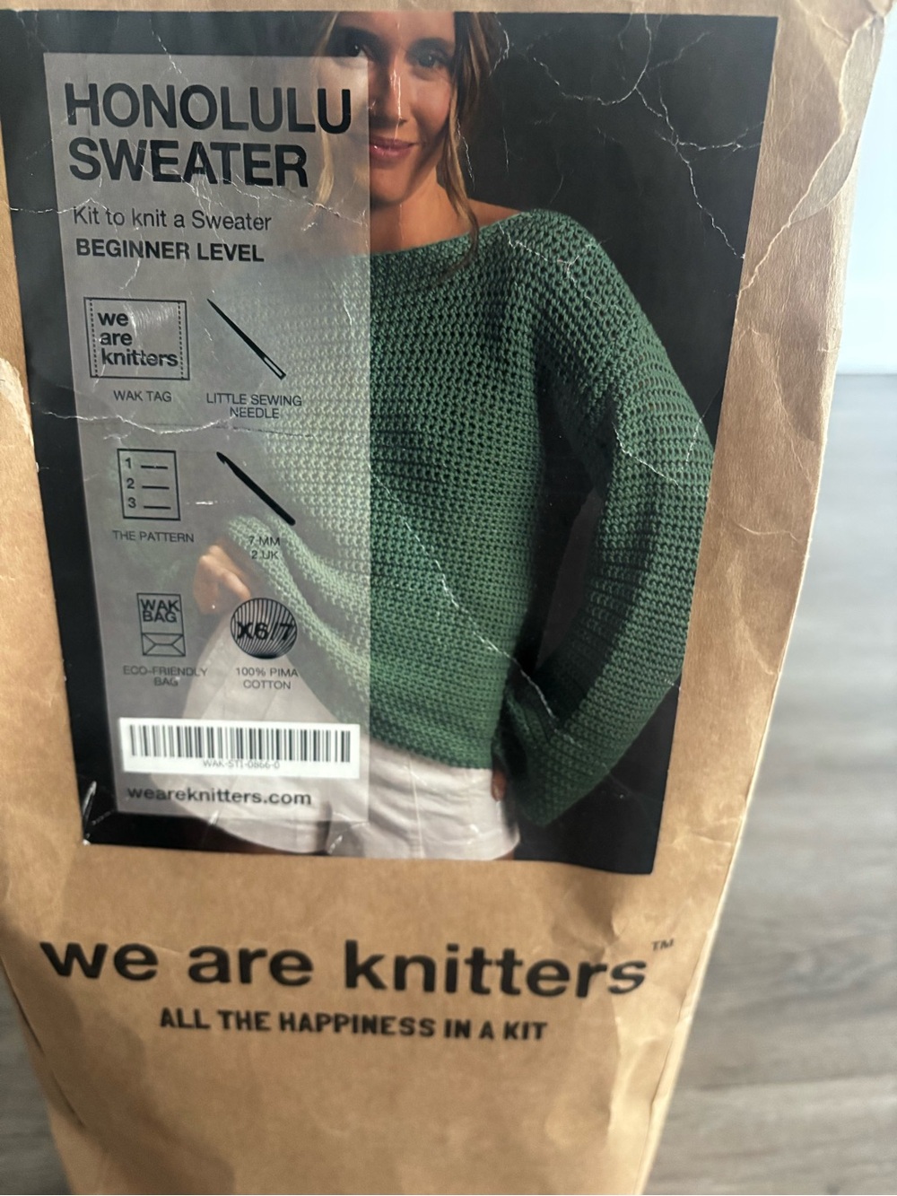 We Are Knitters Honolulu Sweater Kit - Green